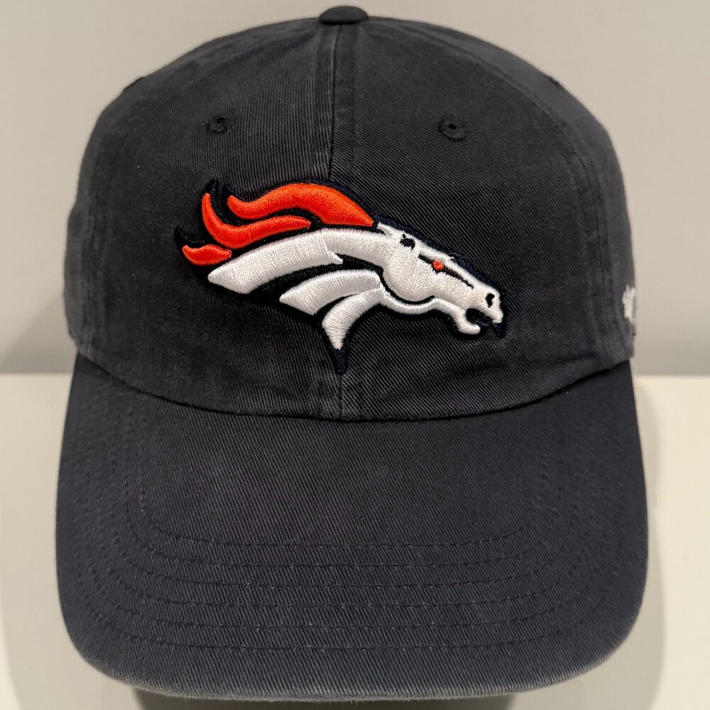 Denver Broncos Hat Womens Adjustable Strap Blue '47 Brand Baseball Cap NFL New